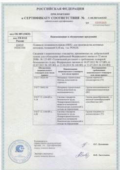 2015.06.25 Сланцы - Pongs. Приложение к сертификату соответствия